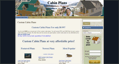 Desktop Screenshot of cabinplans.sdsplans.com