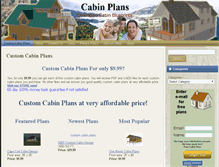 Tablet Screenshot of cabinplans.sdsplans.com